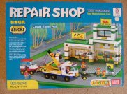 Childrens Plastic Building Brick Set - Repair Shop