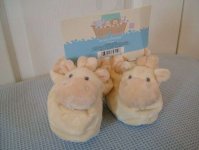 Babies Booties - Russ Berrie - Noah's Friends - Giraffe