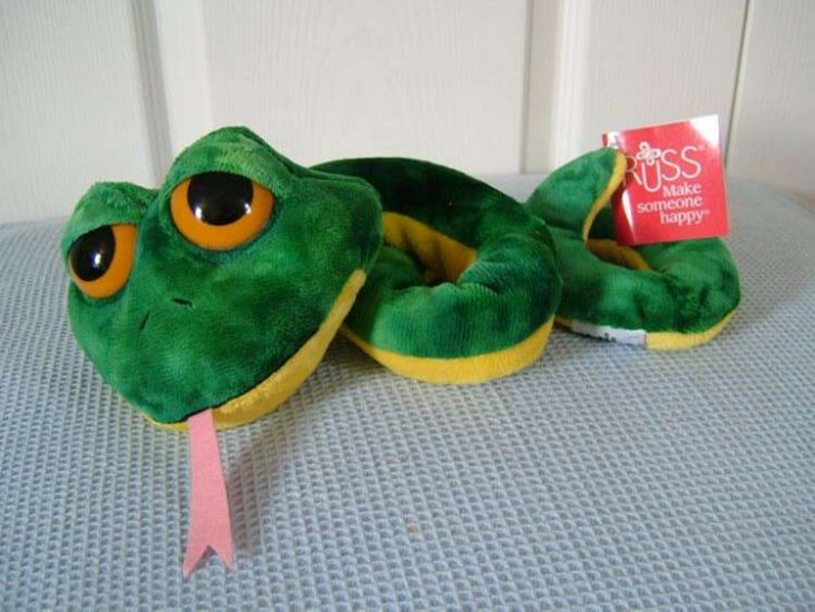 Soft Toy Snake: Lil Peepers - Russ Berrie - Slither - Medium - Click Image to Close