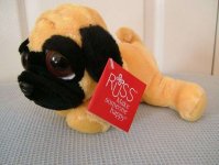 Pug Soft Toy - Lil Peepers - Pippin - Russ Berrie - 23cm