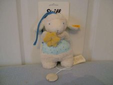 Lamb with Star Music Box - Steiff - Blue - 20cm