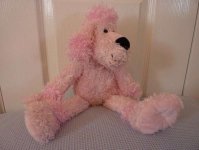 Pink Poodle - Russ Berrie - Flopado - 40cm