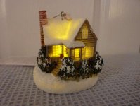 Thomas Kinkade - Christmas Cottage 2007 - Xmas Tree Ornament