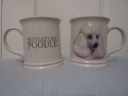 Dog Face Coffee Mug - Poodle Mug - Raised Face - 11oz