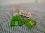 Childs Threading Bead Tubes x 2 - Both same frog design