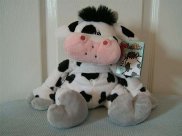 Plush Cow : Soft Toy - Clover Cow - Keel Soft Toys - 20 cm